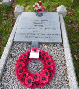 The grave of Henry John Harry Patch