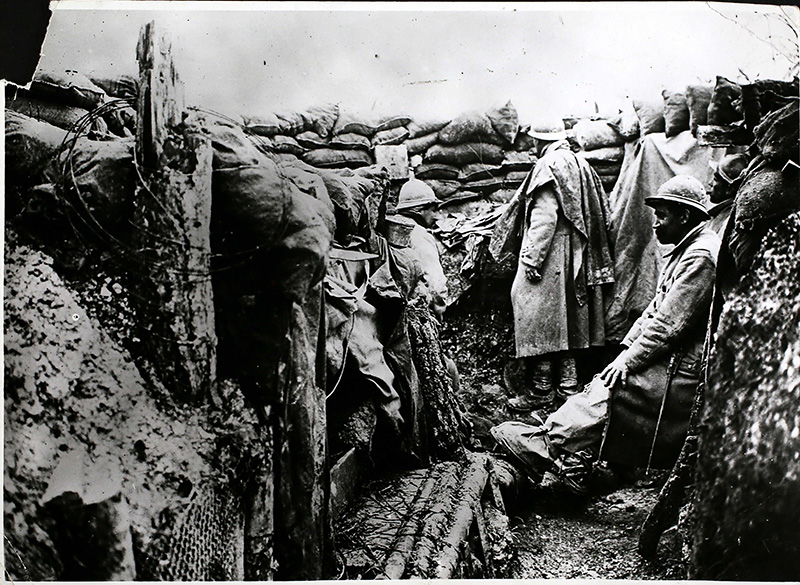 French troops in the trenches.