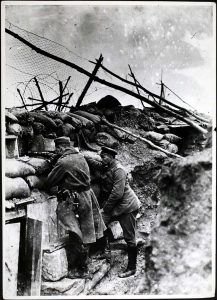 German look out from trench somewhere on Western Front