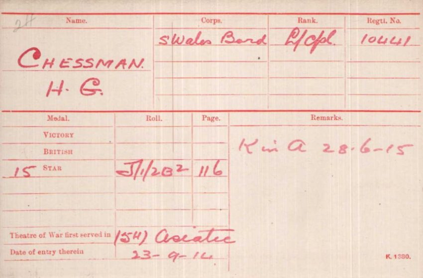 First World War Medal Index Card for a soldier of the British Army, outlining his medal entitlement. Understanding the medals our ancestors were entitled to is an exciting part of researching British WW1 ancestors.