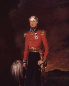 Portrait of Sir Peregrine Maitland from the Ancestry® UK, Portraits and Photographs, 1547-2018 collection. Maitland, who appeared in the Andrew Lloyd Webber episode of Who Do You Think You Are?, is wearing a red military tunic complete with awards, one of which appears to be the Waterloo Medal. © National Portrait Gallery.