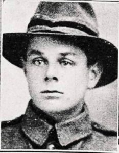 Walter Oscar Johanson in uniform, WWI. The image is a head and shoulders shot of Walter. He is wearing the traditional New Zealand military hat dubbed the 'lemon-squeezer'. Photos often contain many clues and are a great source for researching an ancestor's military service, whether an ANZAC or a member of another nation's military. Provided by Matt W. 