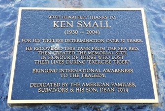 Ken Small Memorial plaque
