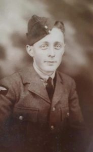 James Tough Gibson in RAF uniform during WWII. Image provided by Joann Arthur.